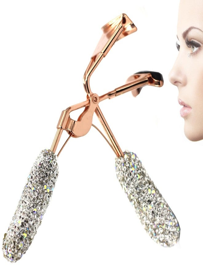 Bestbling Bling Rhinestone Eyelash Curler - Designed for Stunning, Curled Lashes (Silver) - Image 1