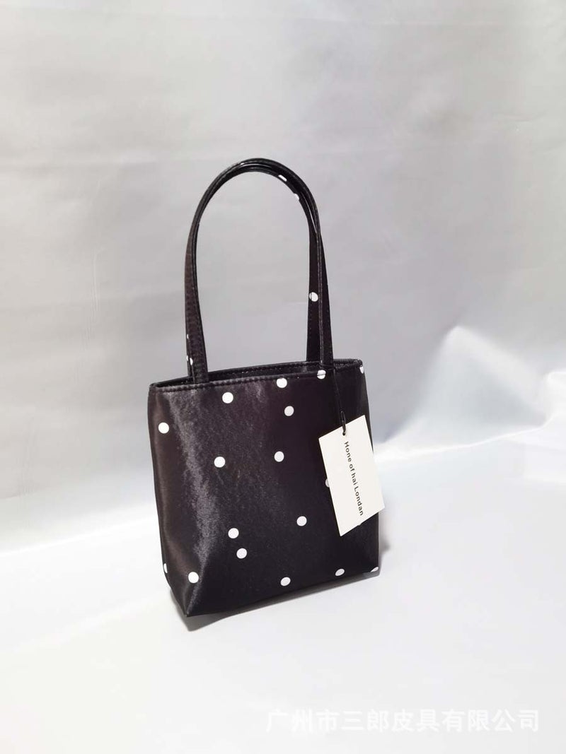 Bag Women'S Korean Style Large Capacity Commuter Retro Underarm Bag Striped Square Bag Casual Shoulder Tote Bag - Image 1