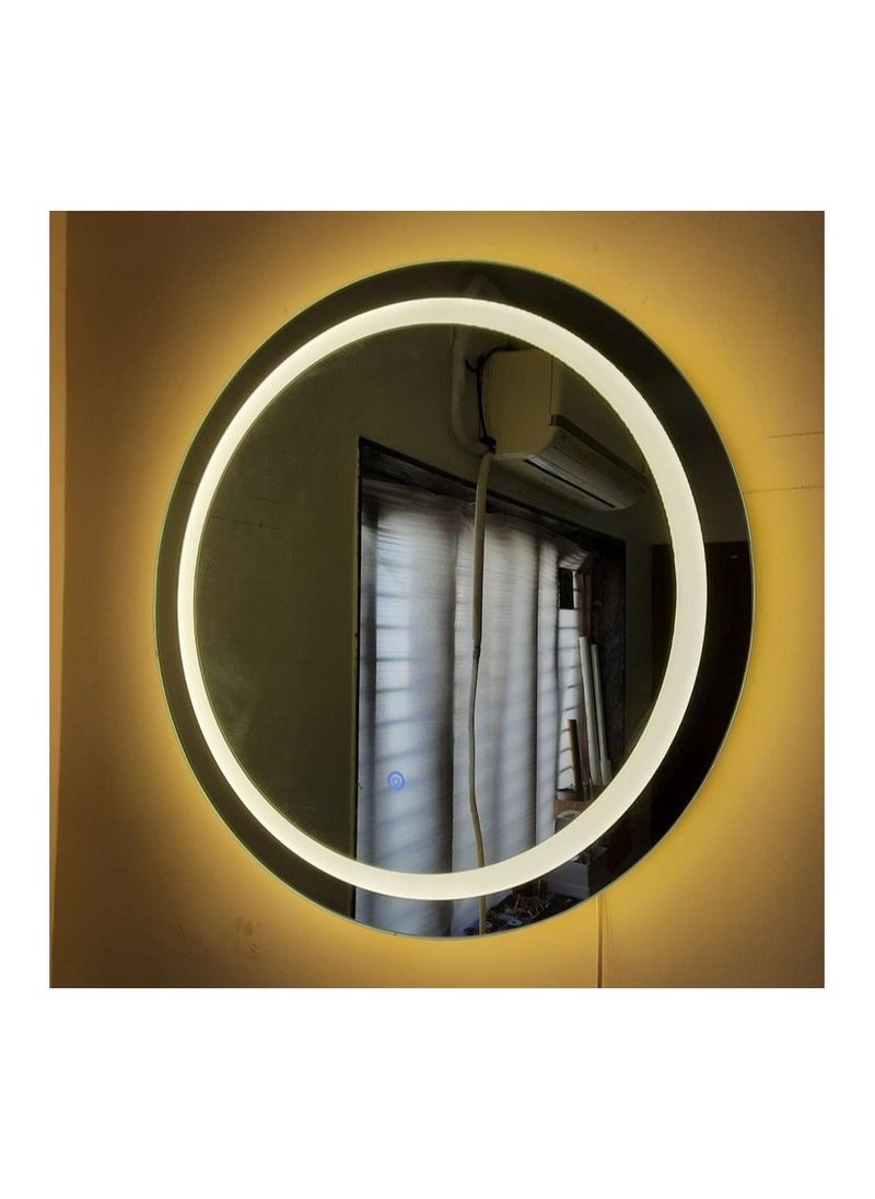 Generic Yellow Led Laser Wall Mirrors 70X70X3Cm  Yellow  - Image 2