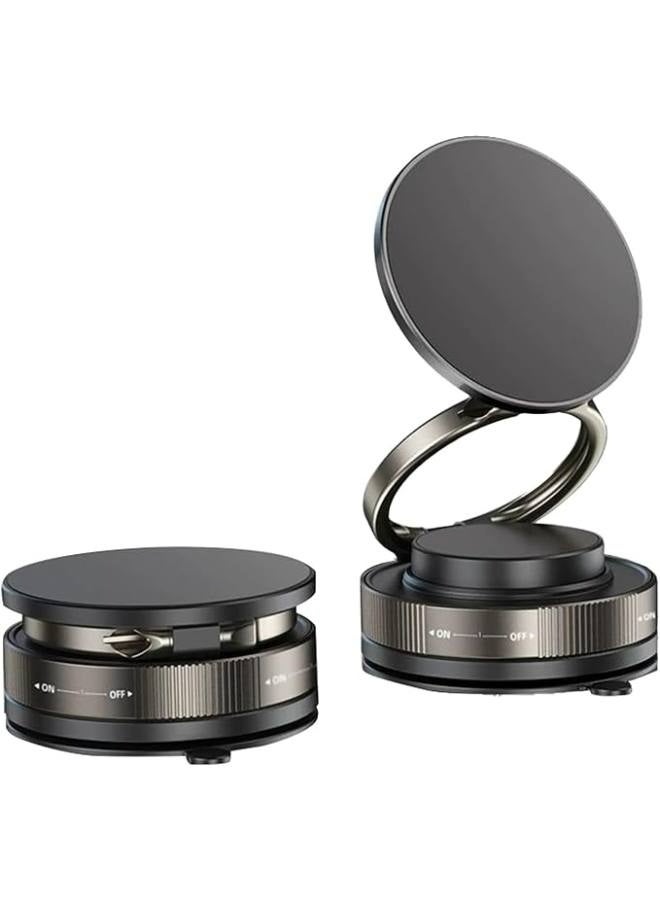 Vacuum Car Holder, Super Strong magnetic phone holder, Easy Car Phone Mount, Multi-Function Car Phone Holder, Easy-Moving mobile holder car, 360 Rotation Universal car mobile holder magnetic, Magnetic Car Phone Holder with Charging, car mobile holder by  - Image 1