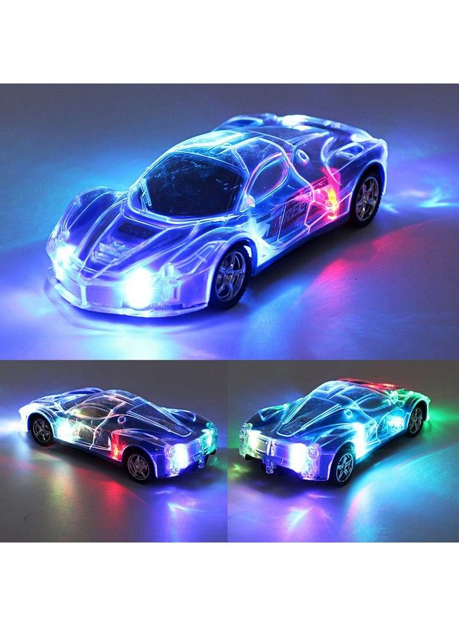 Haktoys Remote Control Light Up Car Upgraded 2.4Ghz Rc Racing Sports Car 1:24 Scale Radio Control Toy Vehicle With Bright And Colorful Flashing Lights Great Gift For Kids Boys And Girls (Blue) - Image 3