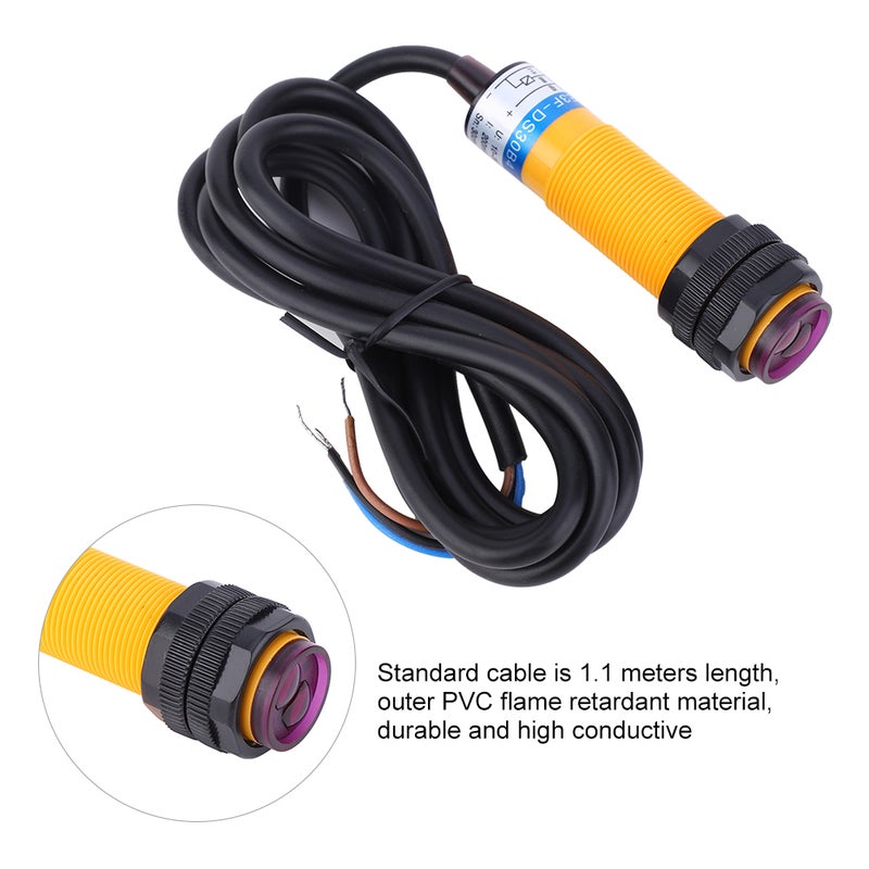 10Pcs JYIO Photoelectric Switch PNP NO Diffuse Reflection Type E3F DS30B4 10-30VDC 200mA - Image 4