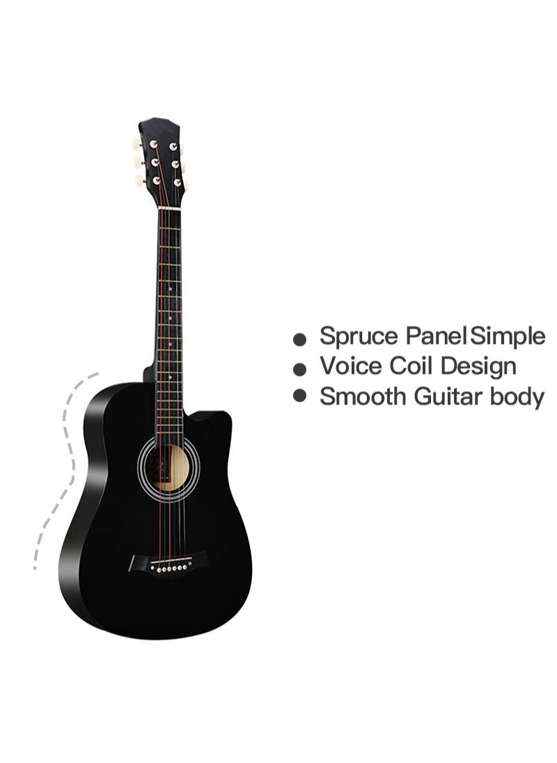 Sharpdo - 38 Inch Classical Guitar Kit With 6 Strings Gig Bag Tuner Picks Strap For Beginners Adults Kids Birthday Gift - Image 1