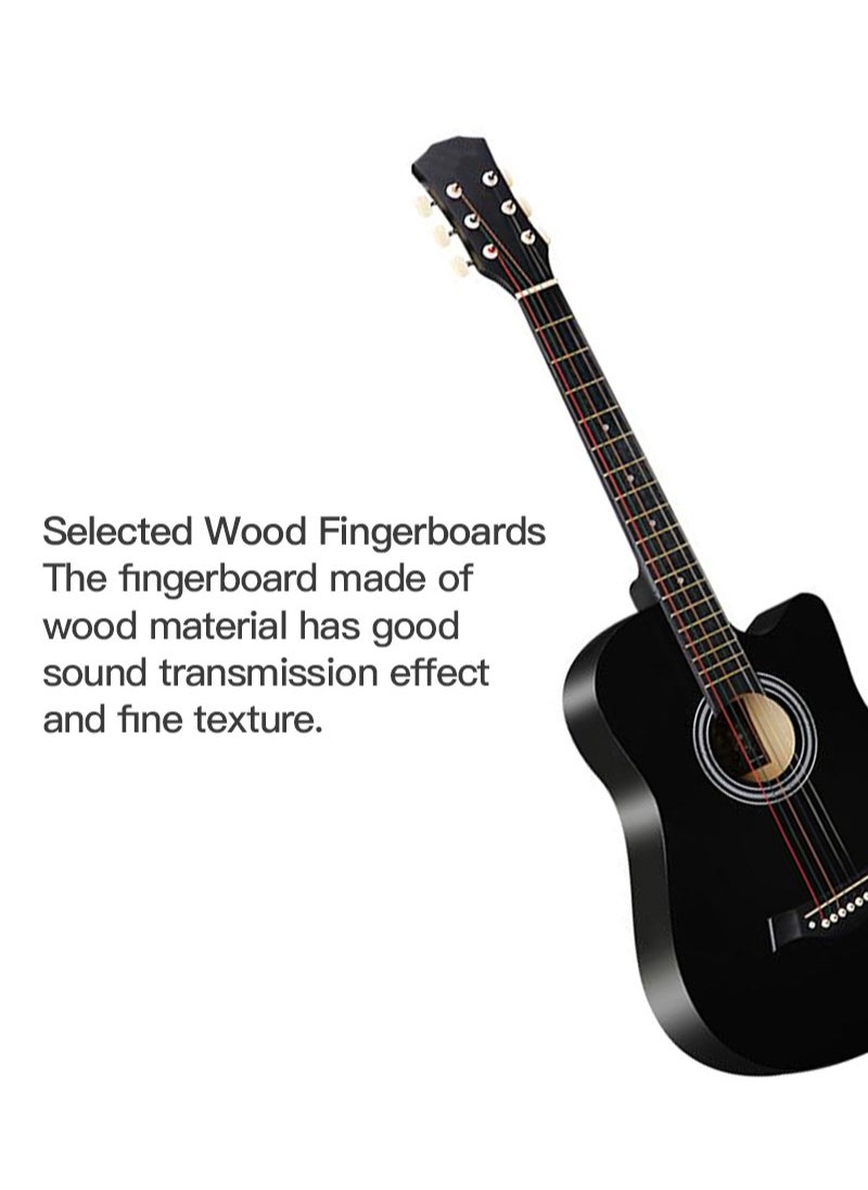 Sharpdo - 38 Inch Classical Guitar Kit With 6 Strings Gig Bag Tuner Picks Strap For Beginners Adults Kids Birthday Gift - Image 1