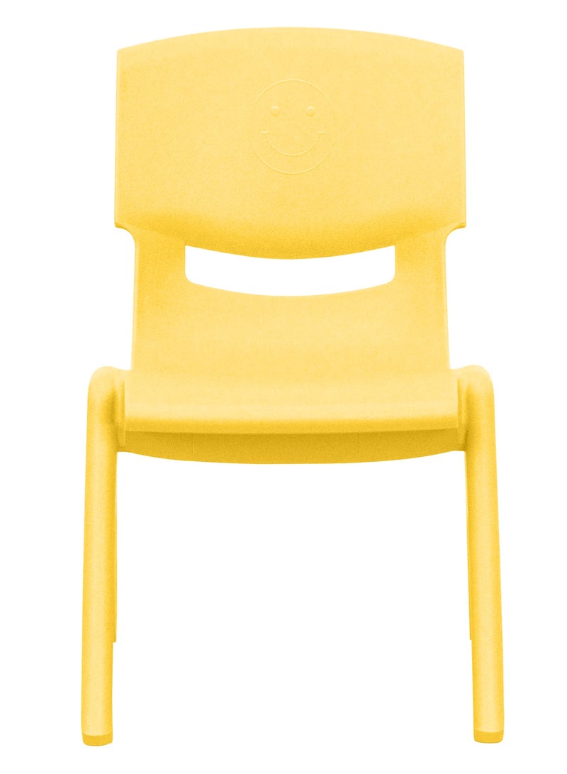 Funz Stackable Plastic Kids Learning Chairs, 40 X 32 X 51cm, The Perfect Chair for Playrooms, Schools, Daycares and Home, Yellow - Image 2