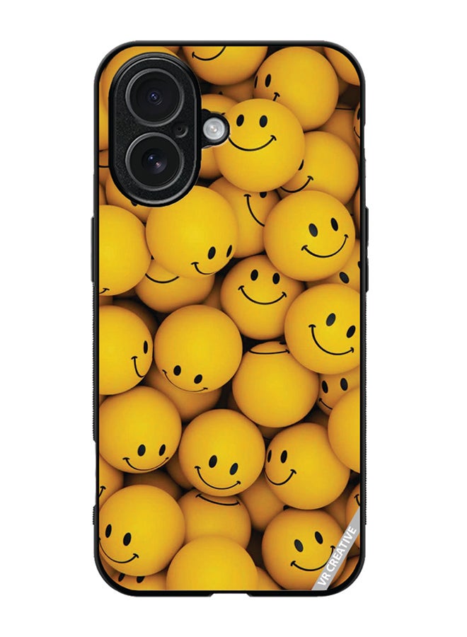 VR CREATIVE Protective Case Cover For Apple iPhone 17 Smiley Design Multicolour