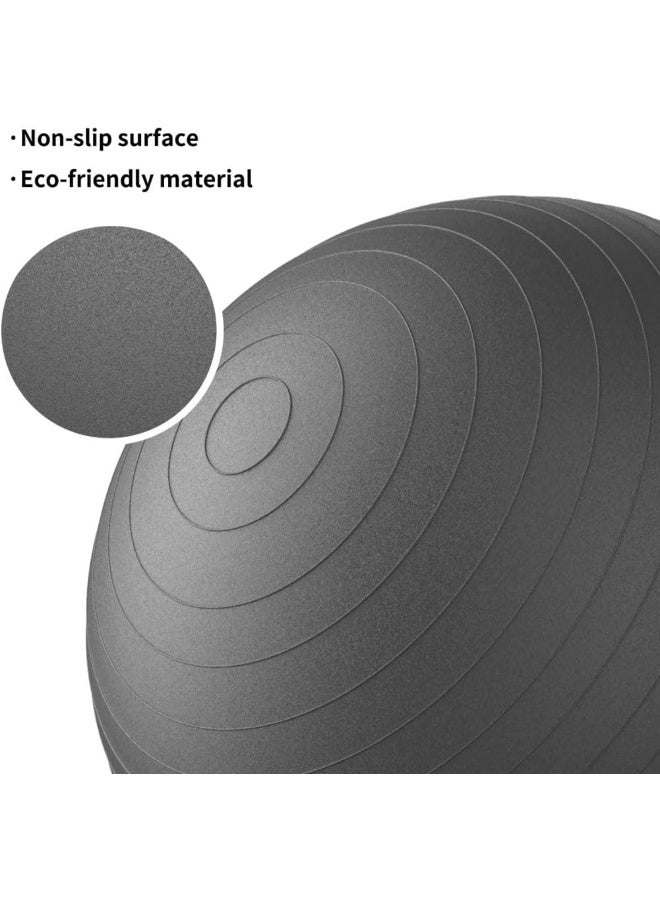 PROIRON Exercise Ball Anti-Burst Yoga Ball Chair with Quick Pump Slip Resistant Gym Ball Supports 500KG Balance Ball for Pilates Yoga Birthing Pregnancy Stability Gym Workout Training - Image 2
