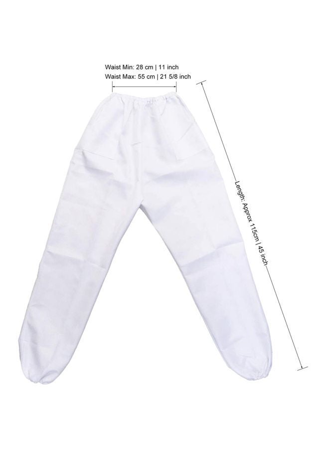 NIBEMINENT Beekeeping Suit With Hood White/Clear - Image 3