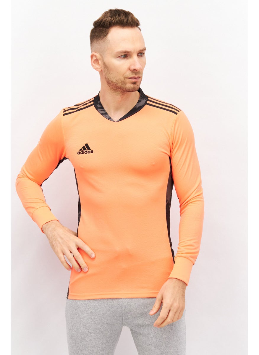 Adidas Men Sportswear Fit Long Sleeve Training Jersey, Orange  - Image 1