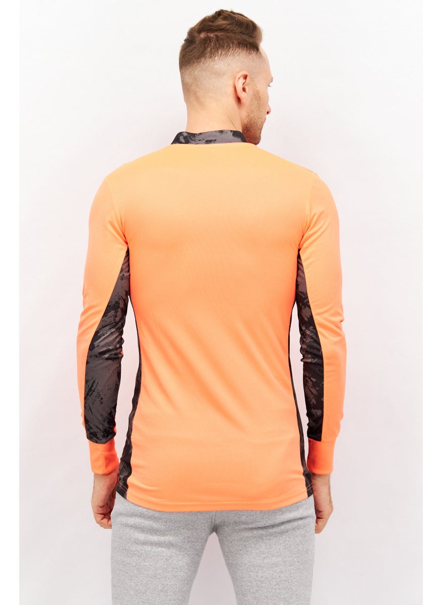 Adidas Men Sportswear Fit Long Sleeve Training Jersey, Orange  - Image 2
