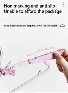 Arabest 10PCS Butterfly Children's Clothes Hanger Baby Nursery Closet Hangers Adjustable Coat Hanger for Newborn Girl and Boy Toddlers Kids  - Image 4