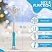 SENSORY4U Frozen Snowflake LED Light Up Wand Toy for Kids 2 Pack Magical Princess Costume Accessory Perfect for Party Favors Holiday Birthday Events - Image 4