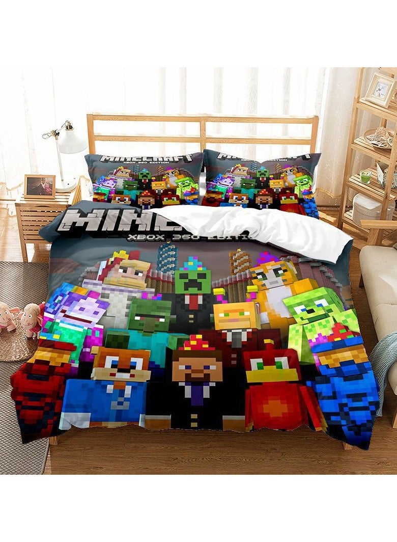 Minecraft Game Peripheral Bedding Two-Piece Set 150*200cm  - Image 1