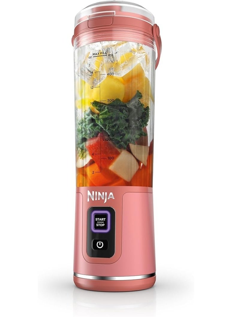 Ninja Blast Portable Blender 18oz - Cordless Personal Smoothie Maker & Shaker - USB-C Rechargeable Leakproof Mixer for Shakes, Juices & Protein - Red Clay, BC151RY - Image 1