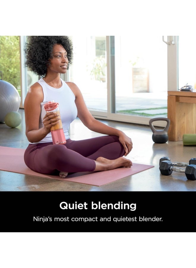 Ninja Blast Portable Blender 18oz - Cordless Personal Smoothie Maker & Shaker - USB-C Rechargeable Leakproof Mixer for Shakes, Juices & Protein - Red Clay, BC151RY - Image 5