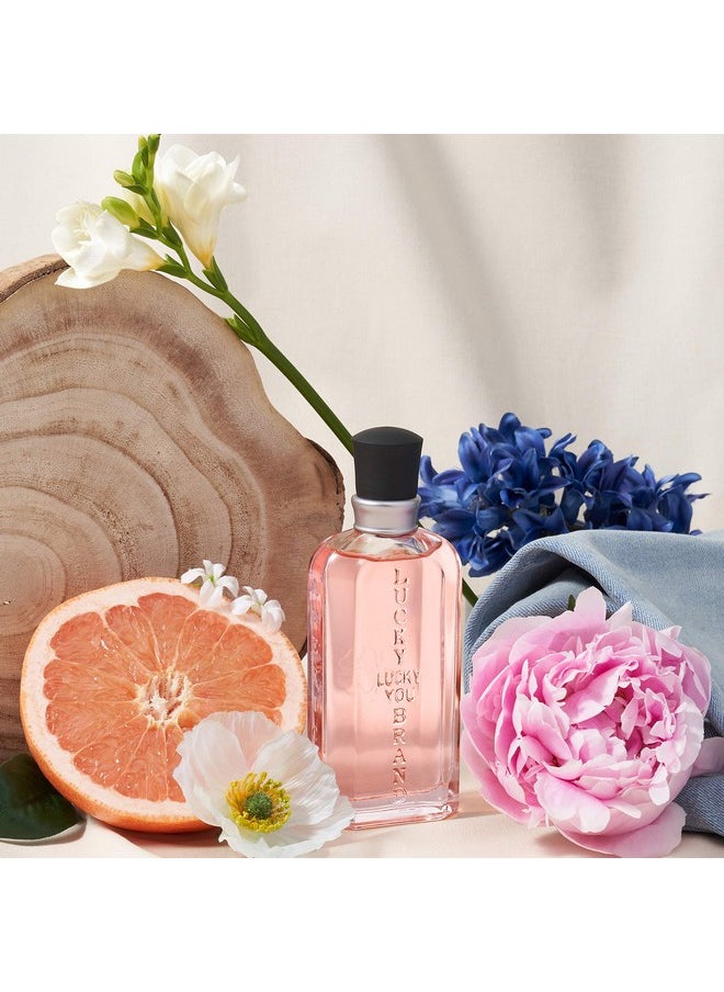 LUCKY BRAND - Lucky You Perfume for Women, Eau De Toilette Day or Night Spray with Fresh Flower Citrus Scent, 3.4 fl oz - Image 1