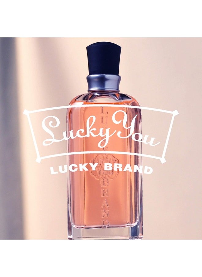 LUCKY BRAND - Lucky You Perfume for Women, Eau De Toilette Day or Night Spray with Fresh Flower Citrus Scent, 3.4 fl oz - Image 1