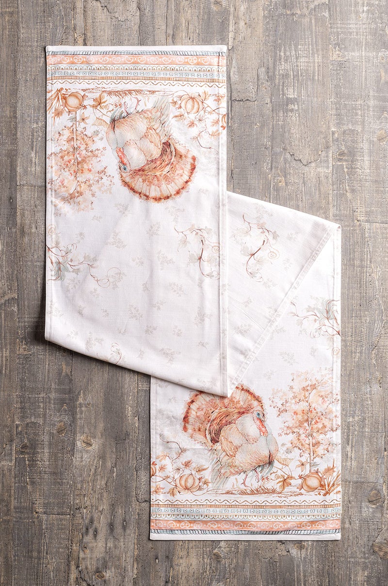 Maison d' Hermine Table Runner 100% Cotton 14.50Inch x 72Inch Decorative Table Runners  Dining  Kitchen  Parties & Camping  Giving Thanks (Double Layer) - Thanksgiving/Christmas - Image 2