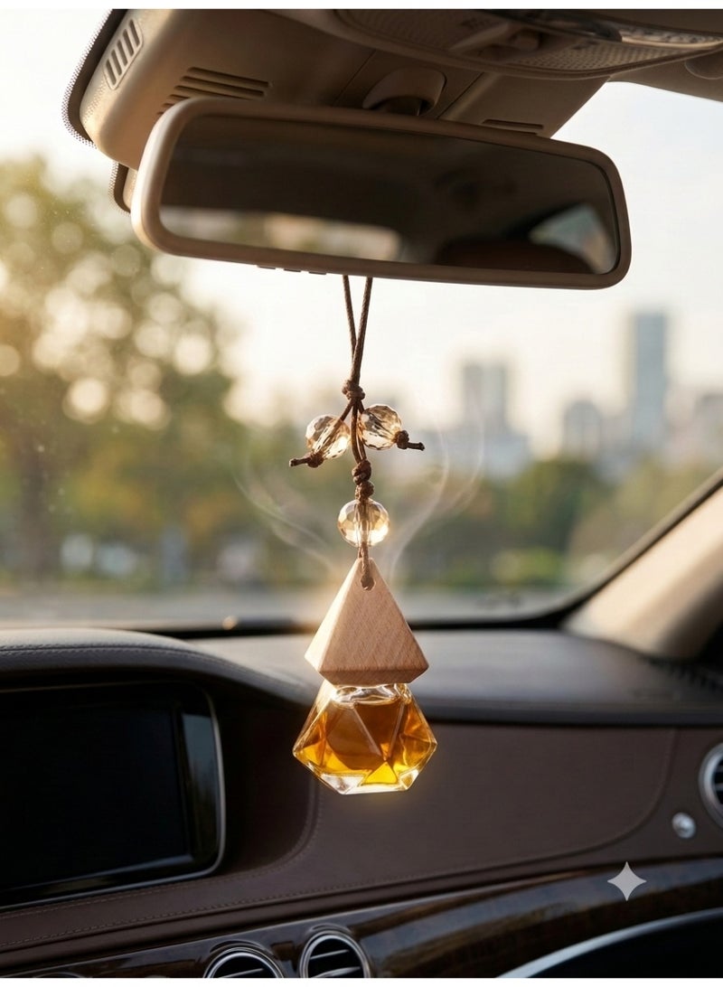 قلادة عطر للسيارة، عطر خفيف عالي الجودة يدوم طويلاً، إكسسوارات داخلية للسيارة، زينة العلاج بالروائح، قلادات الزيوت العطرية - Image 1