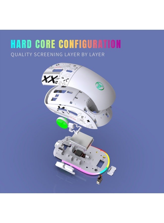 عام الألعاب اللاسلكية الماوس RGB مضيئة TYPE-C شحن الماوس نقل المياه الطباعة ثلاثة وضع 2.4G بلوتوث مزدوج 5.0 - Image 3