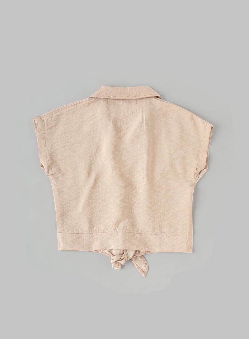 POPEES Front-Open Collared Top (1–6 Years) – Lightweight & Comfortable Baby Girl Wear - Image 2