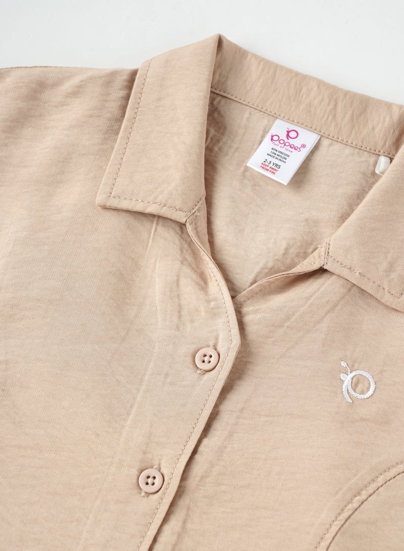 POPEES Front-Open Collared Top (1–6 Years) – Lightweight & Comfortable Baby Girl Wear - Image 3