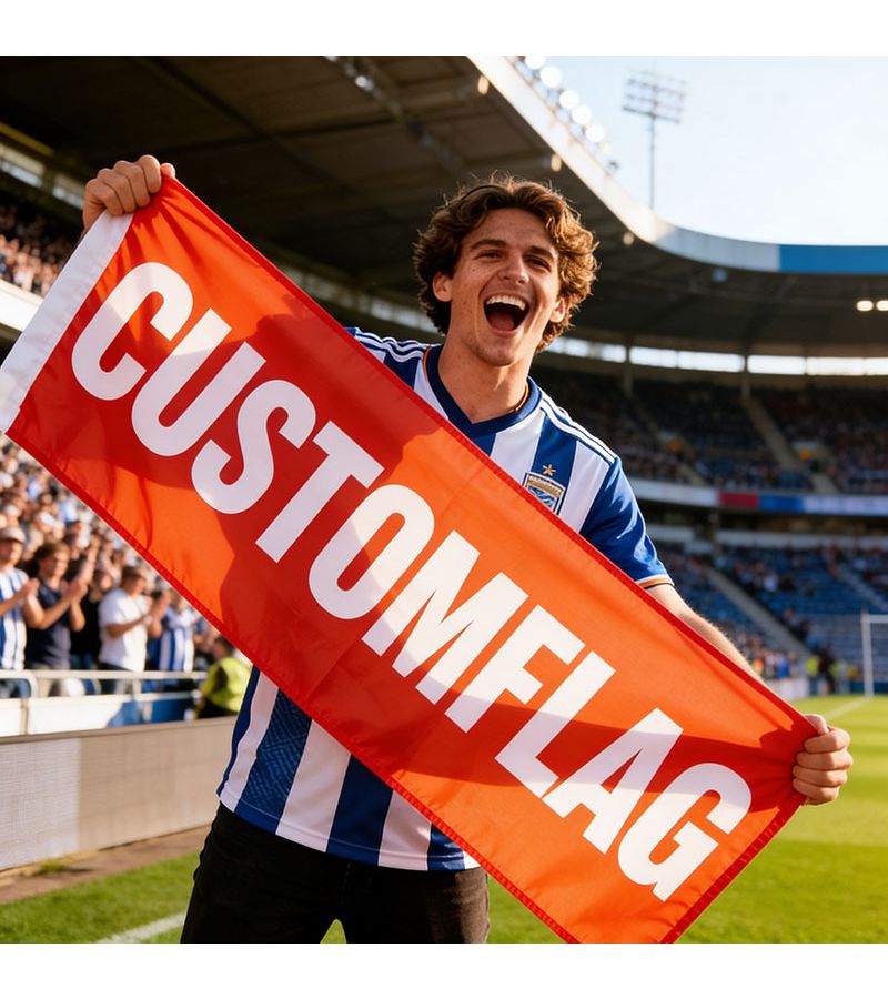 Custom Small Banner 11.81x35.43 Inch for Football Fan Party Decoration - Image 1