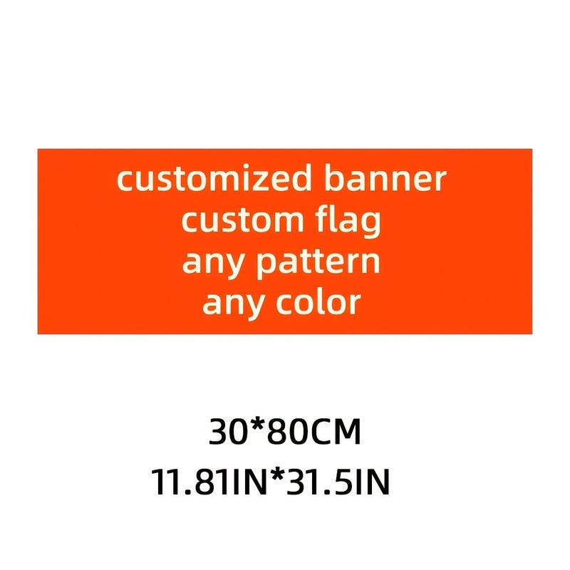 Custom Small Banner 11.81x35.43 Inch for Football Fan Party Decoration - Image 3