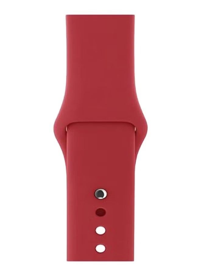 vesus - Solid Replacement Band For Apple Watch Series 5/4/3/2/1 Wine Red - Image 1