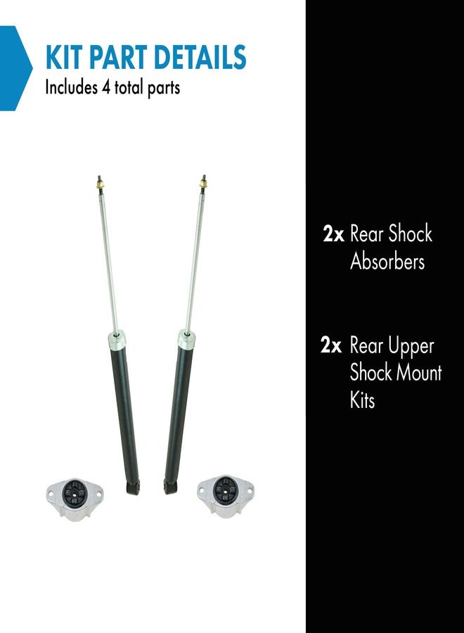 TRQ Rear Suspension Kit Shock Absorber Shock Mount Kit Compatible with 2013-2019 Ford Escape 2015-2019 Lincoln MKC - Image 2