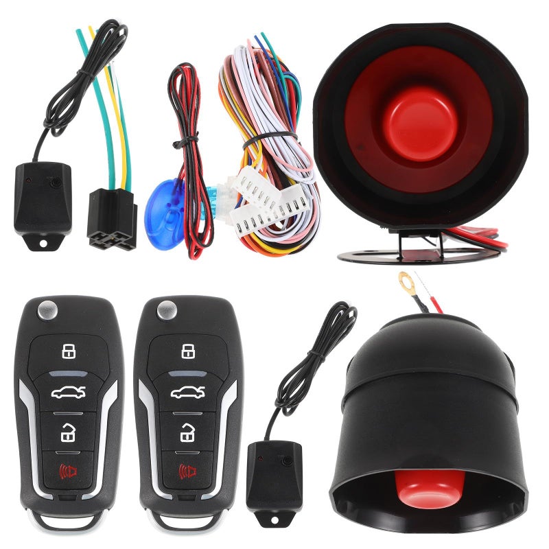 Universal Car Keyless Entry Kit With Remote Engine Start Anti Theft Alarm - Image 2