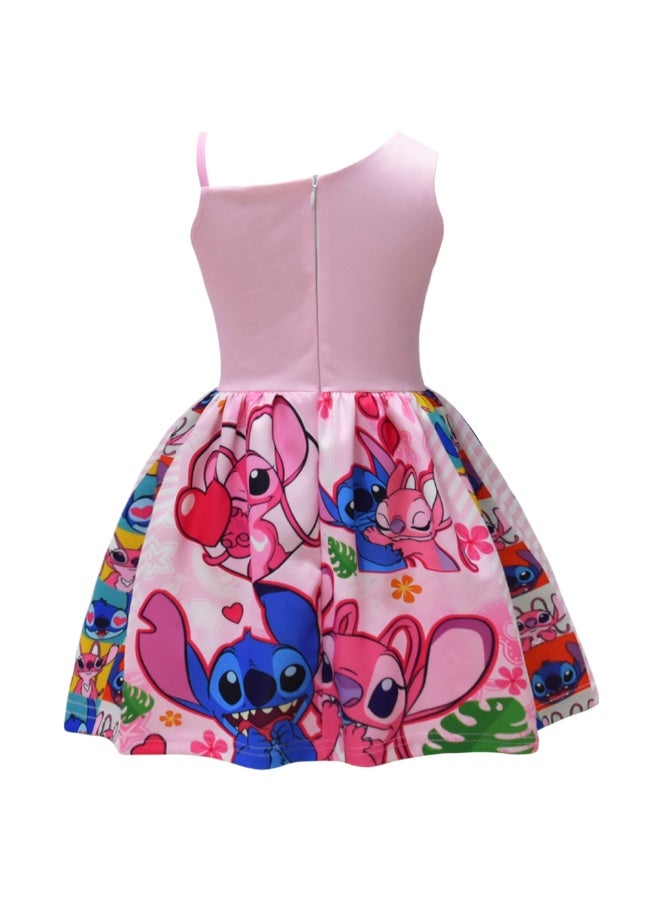 عام غرزة واحدة الكتف فستان بكتافة فيونكة للبنات فستان هدية للعائلة والأصدقاء - Image 2