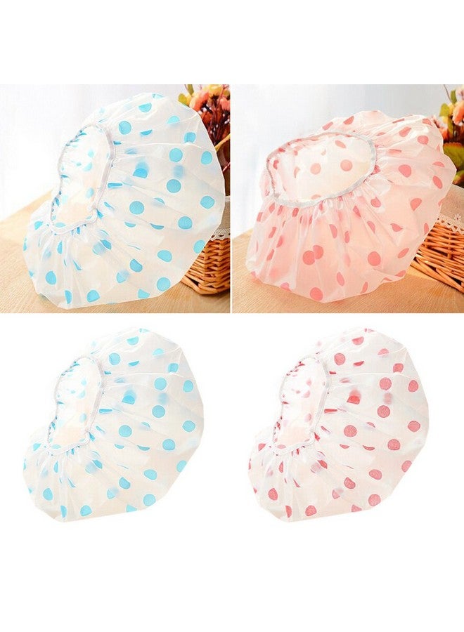 MURTISIDDH 3 Pcs Women Ladies' Waterproof Swimming Cap Bathing Cap Designer Travel Temporary Shower Caps Elastic Band Plastic Cap Hats - Image 4
