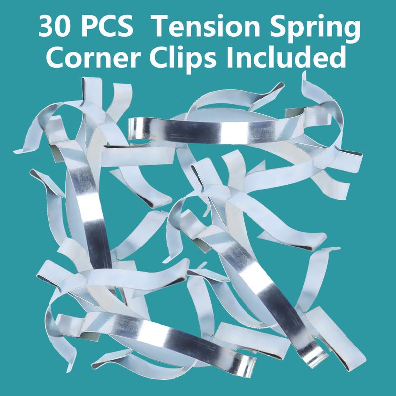 dttbgg Window Screen Tension Spring Corner Clips Holding Screen Sliding In Aluminum Channel Safely And Securely Wide 2-3/4 Long 30 Pcs - Image 4