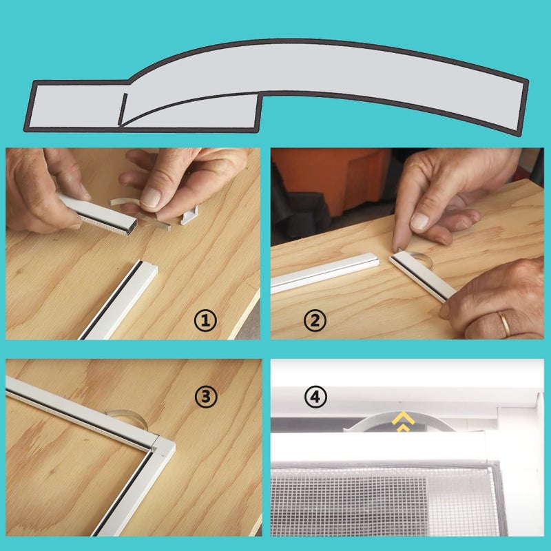 dttbgg Window Screen Tension Spring Corner Clips Holding Screen Sliding In Aluminum Channel Safely And Securely Wide 2-3/4 Long 30 Pcs - Image 3