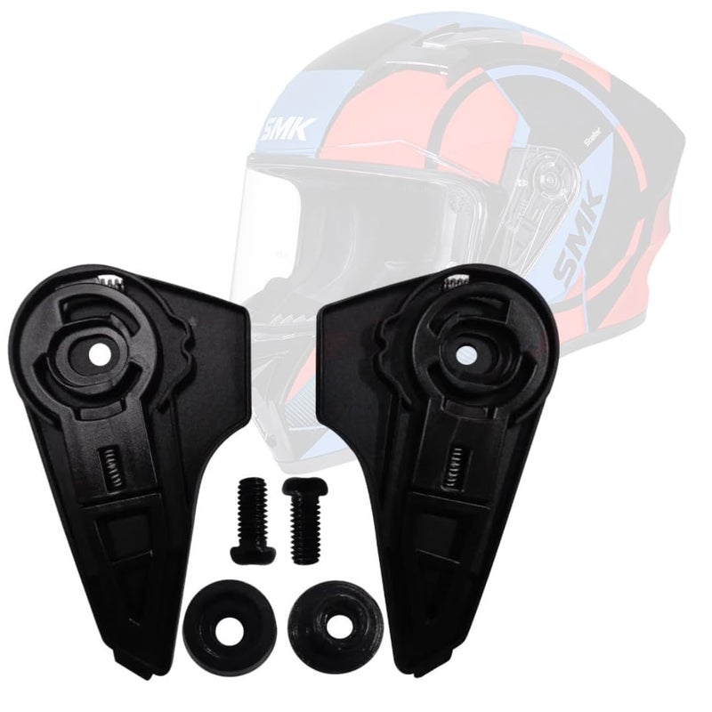 0TO6 SMK Visor Spare Parts Mechanism for SMK Stellar Full Face Helmet | Black - Image 3