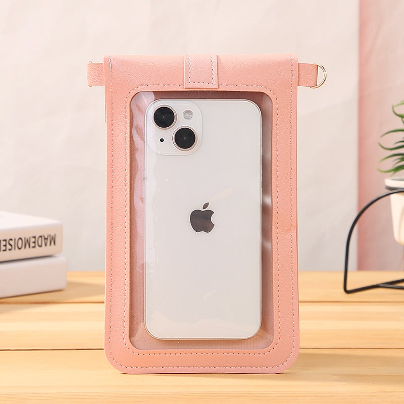 Women'S Bag Thin Fashionable Lock Buckle Crossbody Mobile Phone Bag Touch Screen Mobile Phone Wallet Women'S Retro Student Buckle Small Wallet - Image 4