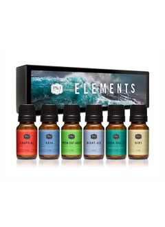 P&J Trading Fragrance Oil Elements Set | Campfire, Night Air, Ocean Breeze, Dirt, Rain, Fresh Cut Grass Candle Scents for Candle Making, Freshie Scents, Soap Making Supplies  - Image 1
