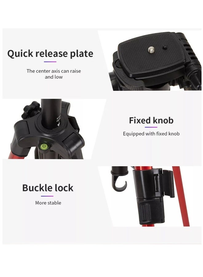 DUSALA Professional Aluminium Tripod Monopod for all DSLR Cameras 360°Adjustable Tripod stand Quick uninstall Tripod Stand Lightweight and Portable Tripod stand (KP-2254) - Image 4