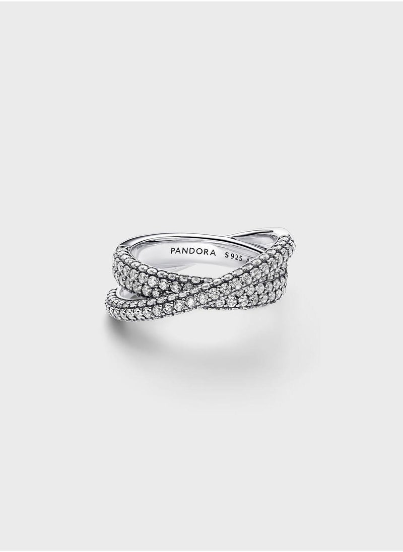 PANDORA Pandora Timeless Pavé Crossover Dual Band Ring  - Image 2