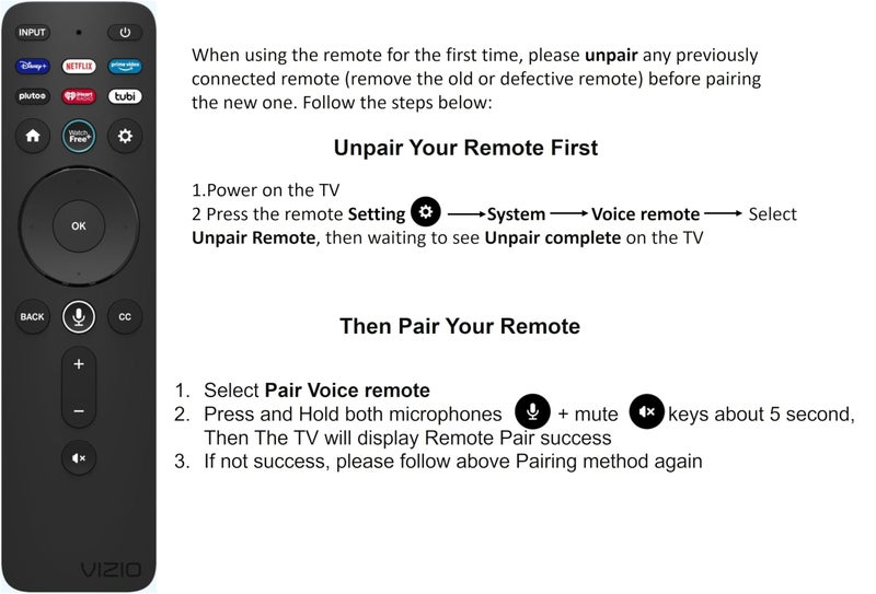VIZIO Voice Remote - XRT260