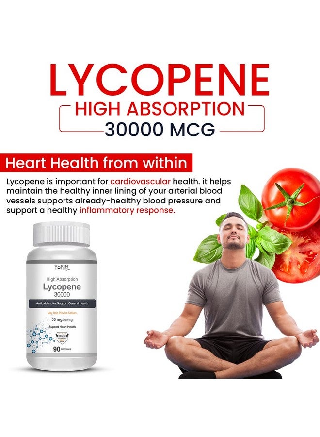 Vokin Biotech Lycopene 30mg, Support Heart health 90 Capsules - Image 4