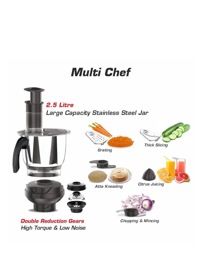 VIDIEM Vidiem Vstar ADC Blu mixer grinder 717 A, mixer grinder 750 watts with 5 Jar in-1 juicer mixer grinder, 5 leak proof jars with self-lock, for wet and dry spices, chutneys and curries, blue  - Image 2