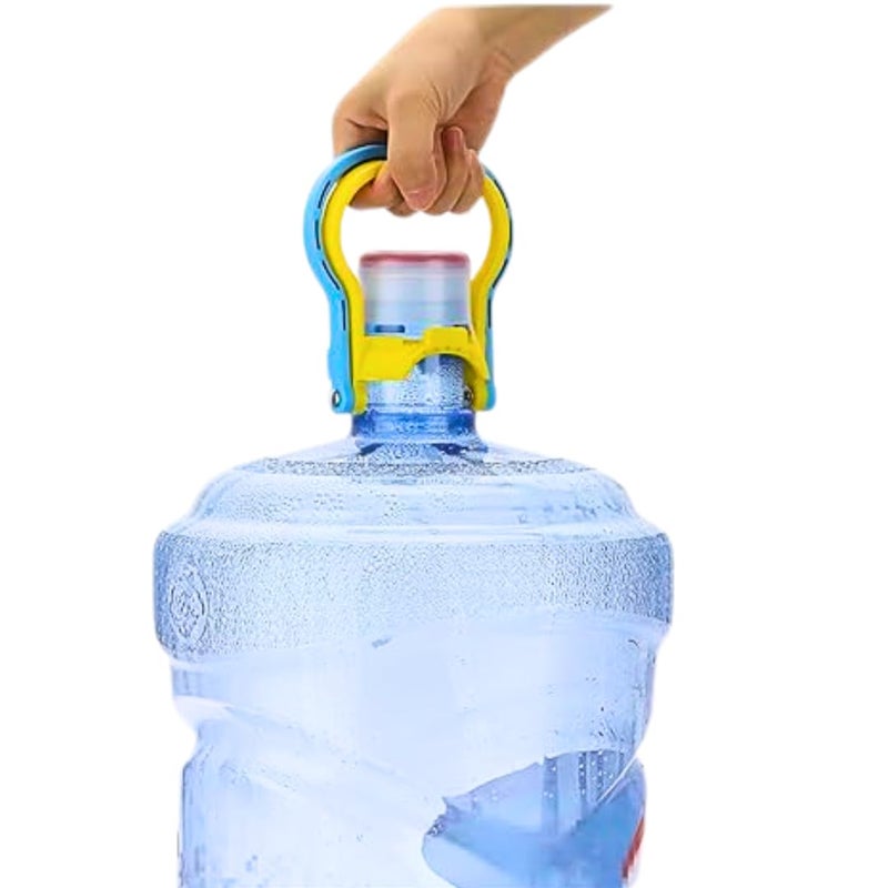 1 Piece Heavy Duty Plastic Water Bottle Handle For 20L Jugs, Reusable Non-Slip Grip Lifter For Carrying Bottled Water, Easy Lifting Pail Bucket Handle For Home Office and Camping - Random Colors