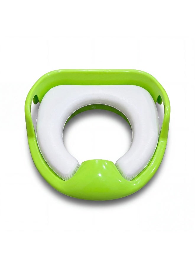 Premium Potty Training Seat for Toddlers with Handles & Splash Guard - Secure Baby Toilet Trainer Ring -  Soft Paded - Image 3