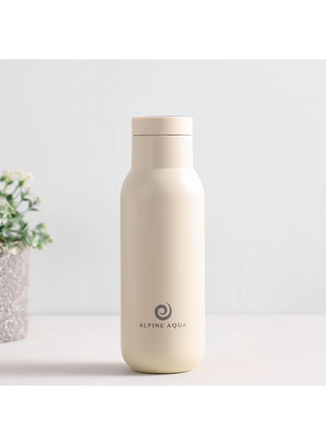 DANUBE HOME Alpine Aqua Water Bottle Stainless Steel Vacuum Insulated White 500ml