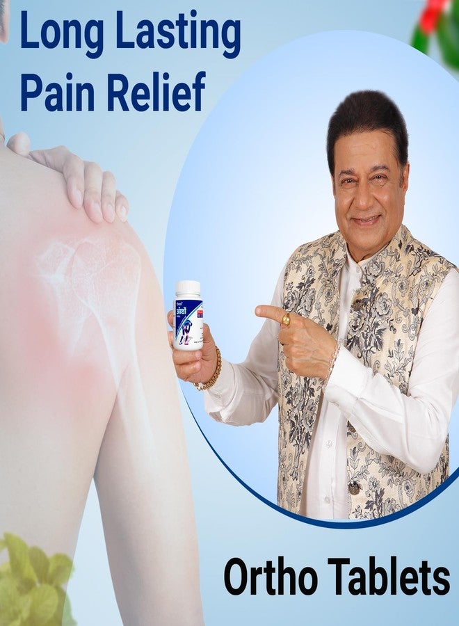 Deemark Ortho Ayurvedic Pain Relief Tablets for Joint Support Supplement, Muscular Pain, Inflamtion, Stiff Neck & Knee Pain for Stronger Bones & Joints Pain Relief Tablets - Pack of 60 Tablet - Image 2