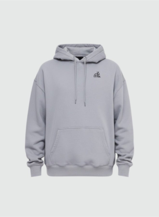  نسمعك سويت شيرت فضفاض مريح مع شعار مطروز - Image 1