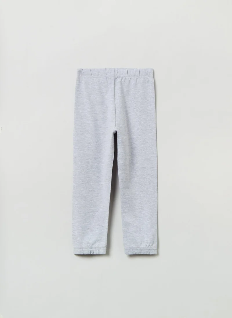 Ovs Fleece joggers with print