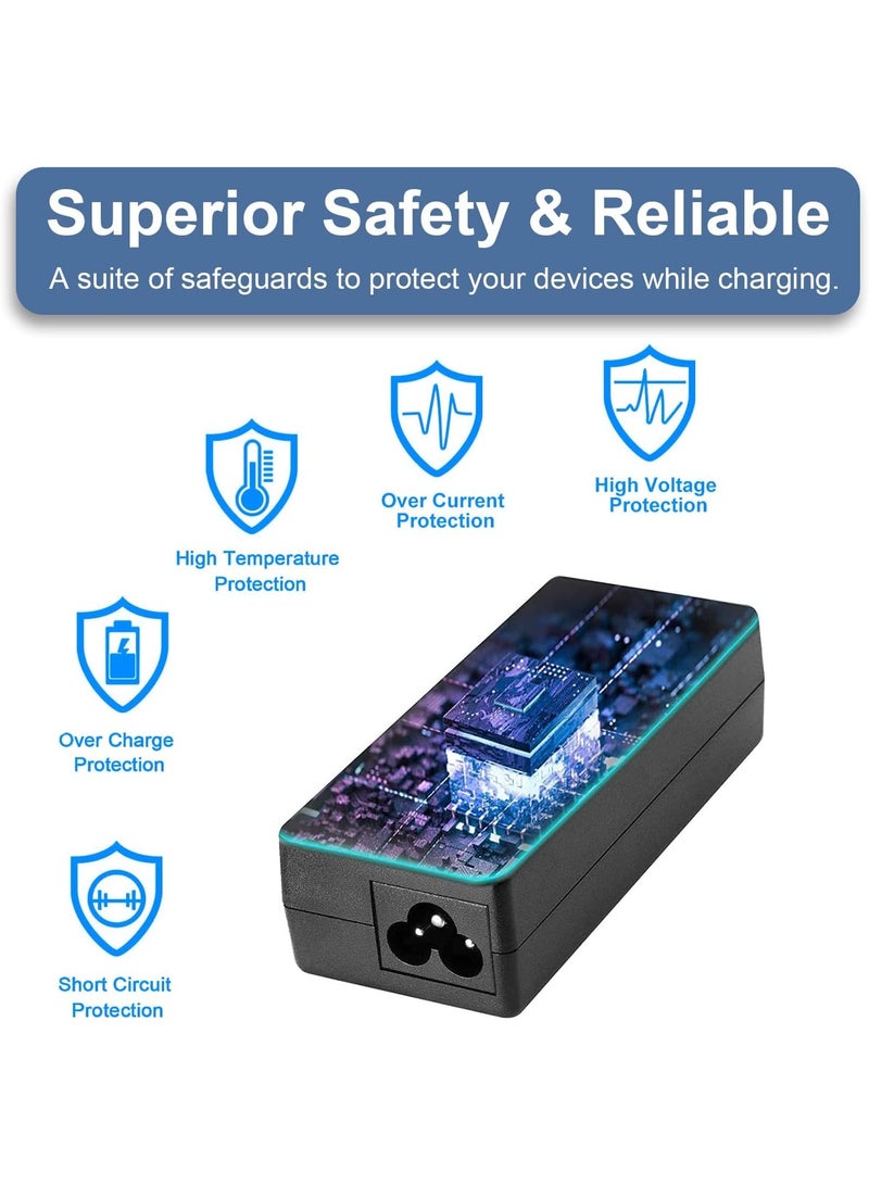 شاحن لابتوب احترافي بقوة 65 واط - محول طاقة 19.5 فولت 3.33 أمبير متوافق مع سلاسل EliteBook وProBook وPavilion - أداء شحن سريع وآمن - Image 4